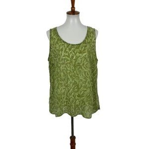 J. Jill Green Sleeveless Top